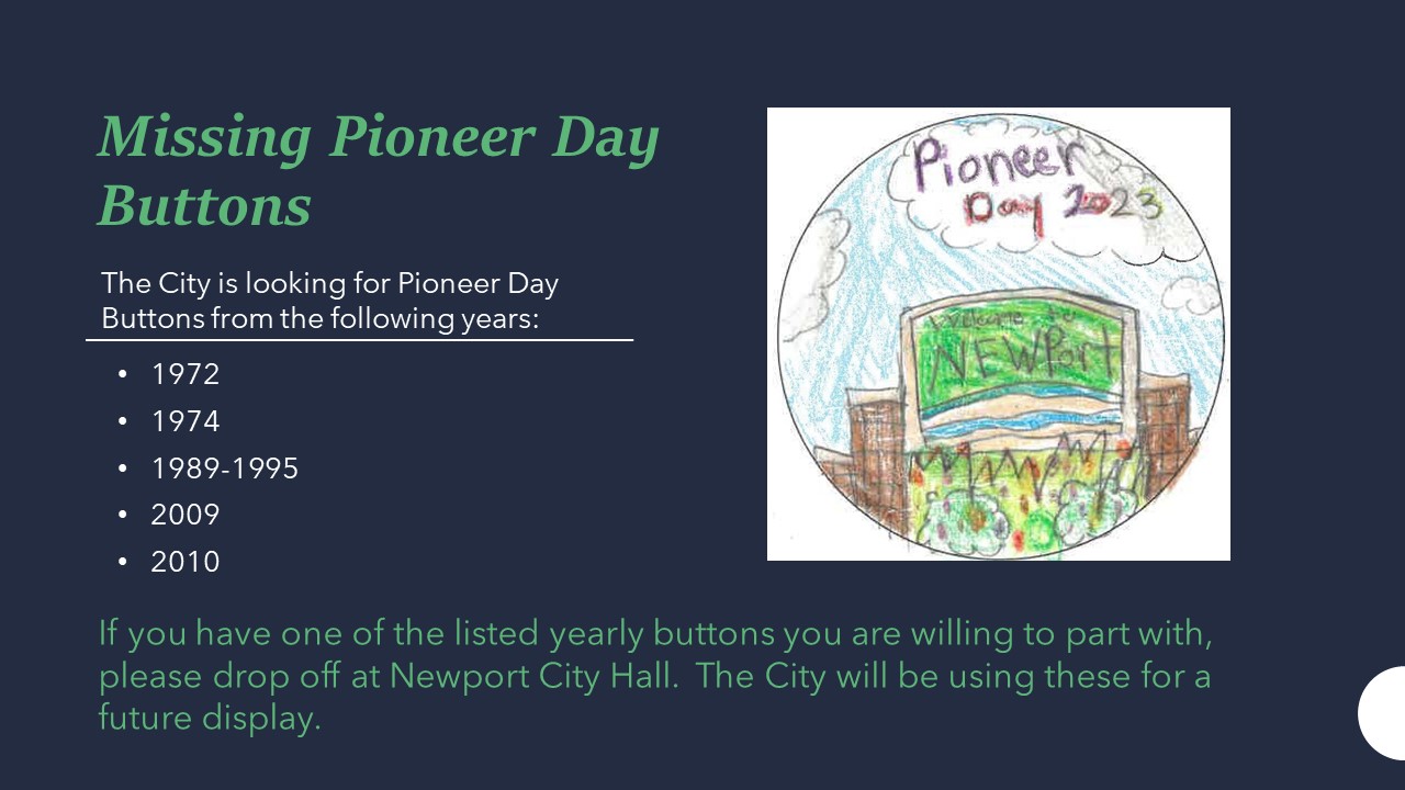 Missing Pioneer Day Buttons